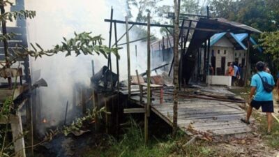 Dua Rumah di Gumas Terbakar Diduga Dipicu Kompor Gas