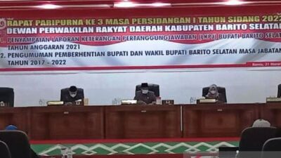 Jabatan Bupati Barsel Berakhir 22 Mei, DPRD Adakan Sidang Paripurna