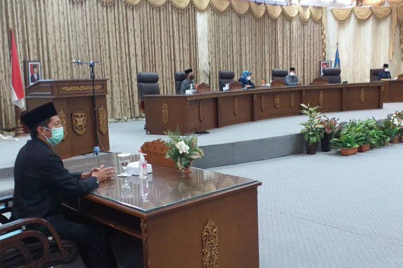 Bupati Barut Sampaikan Pidato Pengantar Raperda Kepada DPRD