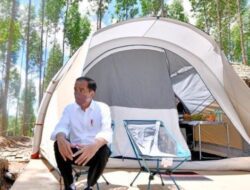 Berkemah Di IKN, Begini Penampakan Tenda Jokowi Dan Iriana 