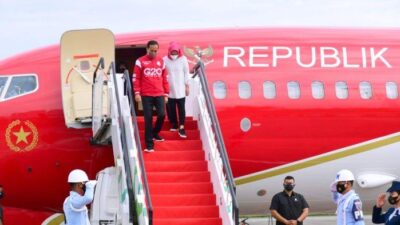Presiden Jokowi Tiba Di Kalimantan Timur Untuk Menuju Titik Nol Kilometer IKN Nusantara