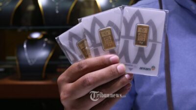 Senin Pagi, Harga Emas Antam Turun Rp 8.000 Per Gram, Berikut Daftar Lengkapnya