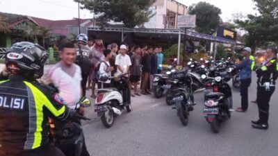 Aksi Balap Liar di bulan Ramadhan, 10 Remaja di Palangka Raya Diamankan Polisi