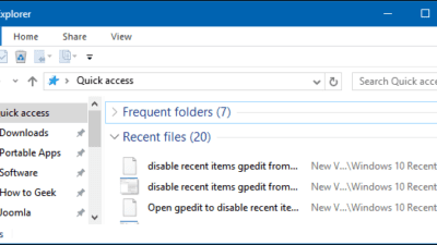 Cara Menghilangkan Recent File di Windows 10