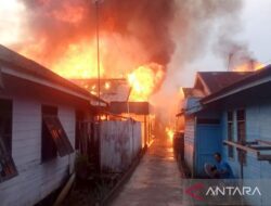 Delapan Rumah di Kapuas Ludes Terbakar Jelang Buka Puasa