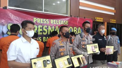 Polisi Tangkap Enam Pengedar Sabu Seberat 75 Gram di Barsel