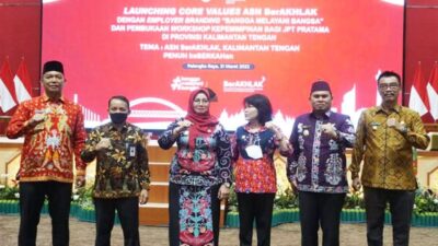 Wakil Bupati Barut Hadiri Peluncuran Core Value ASN BerAkhlak