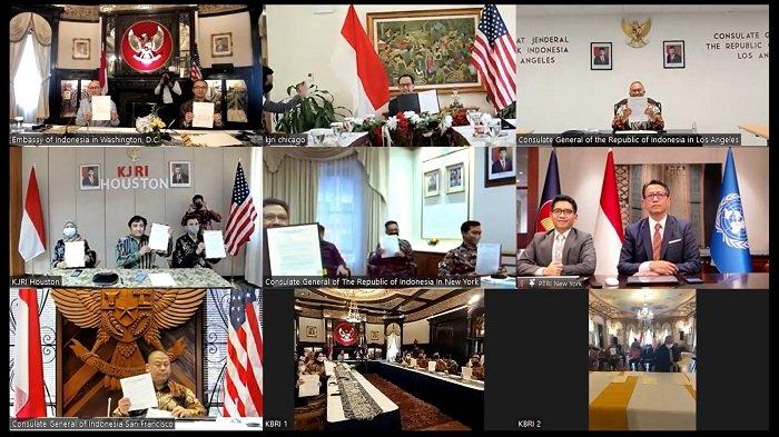 Seluruh Perwakilan RI Di AS Tanda Tandatangani Pakta Ramah Lingkungan