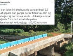 Bangun Jembatan Pakai Uang Pribadi Rp3,7 M, Pria Ini Sebut Bupati Jepara & Ganjar Pura-pura Tak Tahu