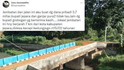 Bangun Jembatan Pakai Uang Pribadi Rp3,7 M, Pria Ini Sebut Bupati Jepara & Ganjar Pura-Pura Tak Tahu