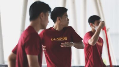 Jelang Piala Thomas & Uber, Tim Indonesia Jalani Latihan Ringan