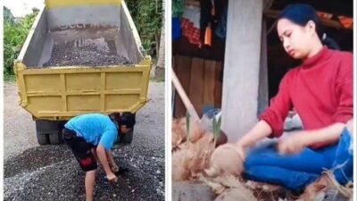 Viral Wanita Muda Jadi Kuli Pasir Di Pinrang, Dibayar Rp 15.000