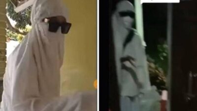 Wanita Berpakaian Putih Ngaku Terjerat Utang Di 11 Pinjol, Kerap Gedor Rumah Warga Untuk Minta Uang