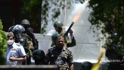 Militer Sri Lanka Serang Demonstran