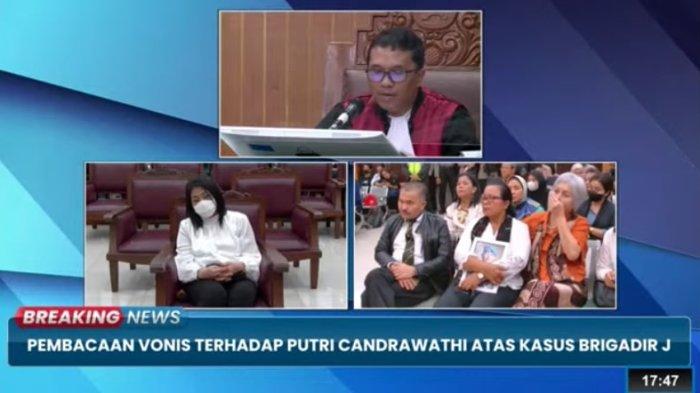 Lebih Berat Dari Tuntutan Jaksa, Putri Candrawathi Divonis 20 Tahun Penjara