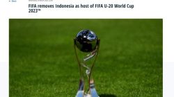 Media Inggris Hingga Jepang Menyoroti Kegagalan Indonesia Menjadi Tuan Rumah Piala Dunia FIFA U-20