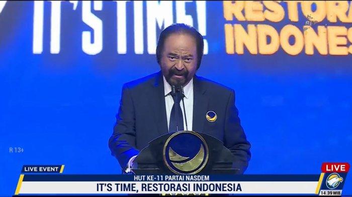 Surya Paloh Menepis Anggapan Jika Anies Jadi Presiden Tidak Akan Melanjutkan Program Jokowi