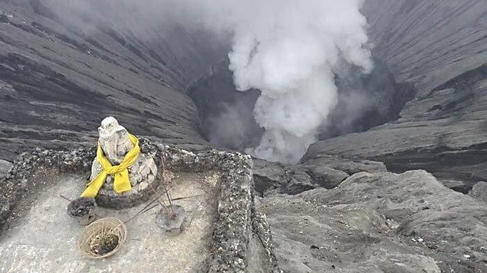 Patung Ganesha Di Gunung Bromo Hilang, Polisi Olah TKP, Diduga Jatuh