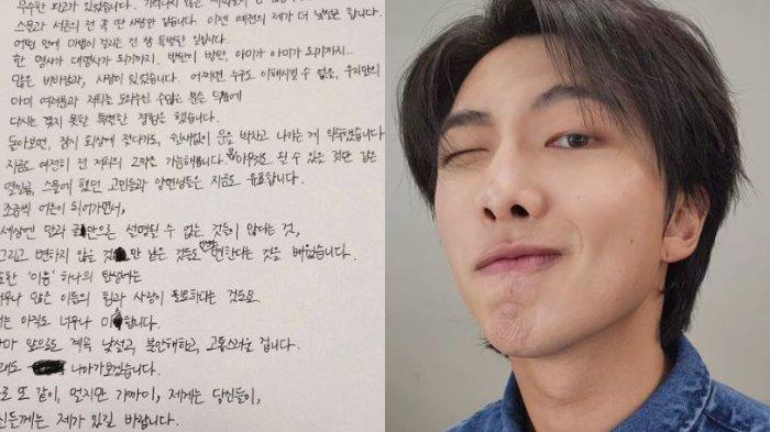 BTS Ulang Tahun Ke-10, RM Bagikan Pesan Menyentuh, Ucap Terima Kasih Kepada ARMY