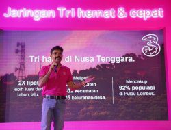 Tri Perluas Jangkauan dan Tingkatkan Kecepatan Jaringan di Lombok