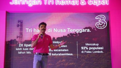 Tri Perluas Jangkauan dan Tingkatkan Kecepatan Jaringan di Lombok