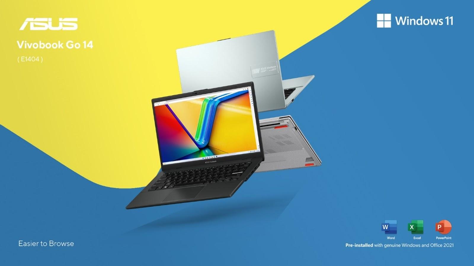 Vivobook Go 14 (E1404F): Laptop dengan Portabilitas Tinggi untuk Kebutuhan Multitasking Pelajar